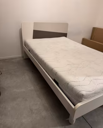 Letto piazza e mezza + materasso