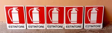 Cartelli segnalazione anti incendio  a muro 10 pez