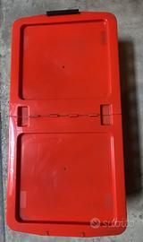 Contenitore bed roller twin con coperchio e ruote