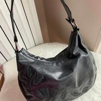 Borsa pelle donna tracolla nera RENATO BALESTRA