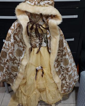 costume carnevale Bella baby in damasco e organza