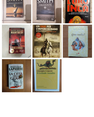 Stock libri avventura e storici - Cussler e altri