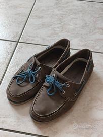 Scarpe da Barca Timberland Pelle & Lacci Blu 42