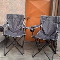 Sedie campeggio nuove con etichetta