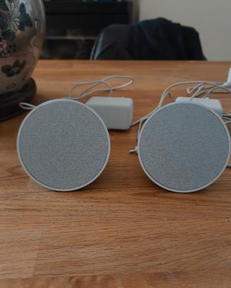 Coppia altoparlanti Alexa eco pop bianche 