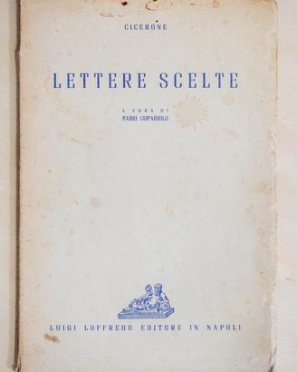 LETTERE SCELTE Cicerone a cura di Fabio Cupaiuolo