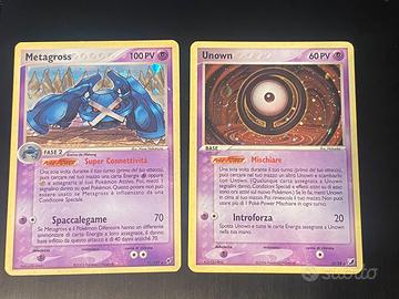 Unown e Metagross Pokemon Holo Rare Vintage