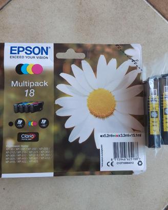 Cartucce Epson Multipack 18 colori + 2 col. Giallo