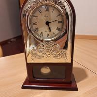 Orologio da tavolo/camera in legno con pendolo e c