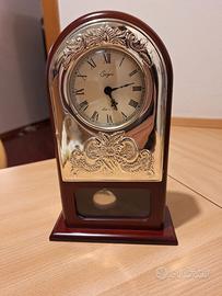 Orologio da tavolo/camera in legno con pendolo e c