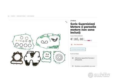 HONDA XL250 R GUARNIZIONI COMPLETE ATHENA