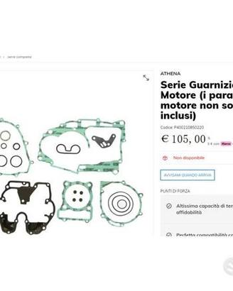 HONDA XL250 R GUARNIZIONI COMPLETE ATHENA