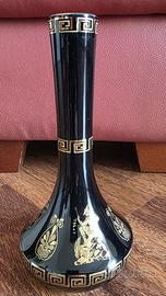 Vaso greco artigianale con decorazioni in oro 24K