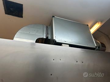 Cappa professionale con motore per restaurante