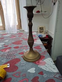 porta candele in ottone vintage