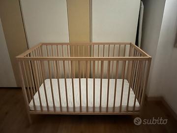 Lettino e materasso ikea