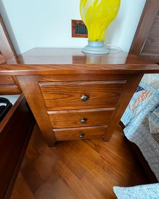 Comodino legno massello