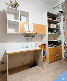 Parete attrezzata mobili cameretta 