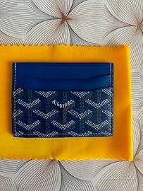 Portacarte Goyard Paris Blu