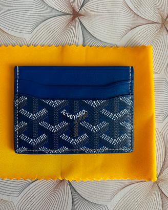 Portacarte Goyard Paris Blu