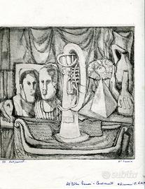 Simonini, A. C.Incisione dal titolo"Antiquariato"