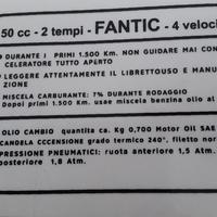 Fantic adesivo serbatoio
