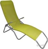 sedia a sdraio colore verde pisello