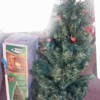 albero natale 120cm luci e palline