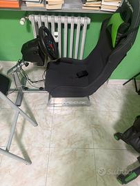 Sedia e volate pedaliera gaming
