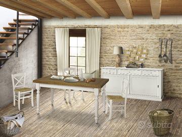 Credenza due ante scorrevoli bianco opaco