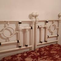 letto in ferro e ottone