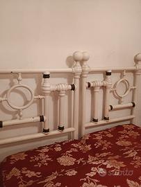 letto in ferro e ottone