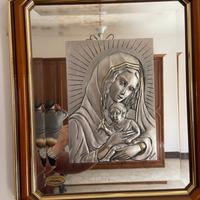 Capezzale in argento e legno