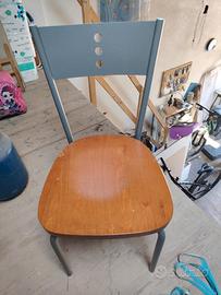 sedie per cucina in legno e ferro 