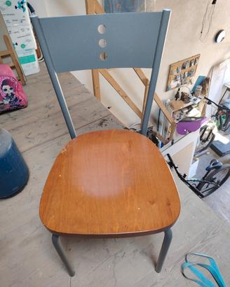 sedie per cucina in legno e ferro 