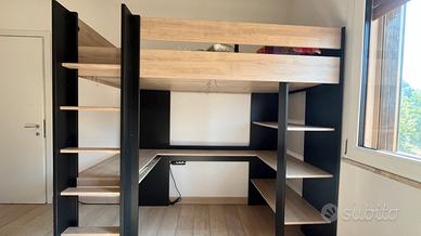 letto a soppalco in perfette condizioni