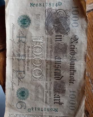 banconota tedesca storica 1910