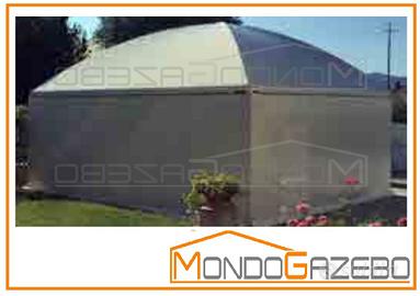 Gazebo SUN PLUVIO 5x6 bianco NUOVO grondaia