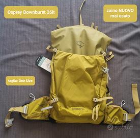 zaino da trekking Osprey giallo Downburst 26 *NEW