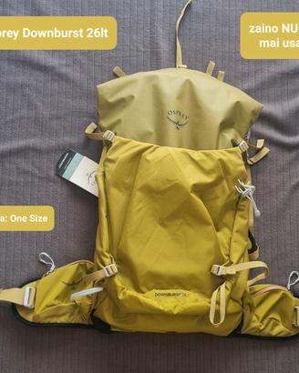 zaino da trekking Osprey giallo Downburst 26 *NEW