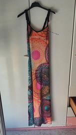 Vestito lungo multicolore