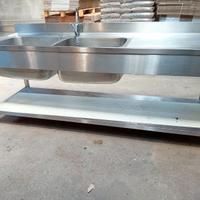 lavandino profess. inox  zanussi. 2,10m