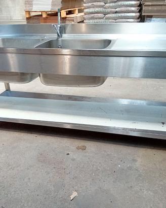 lavandino profess. inox  zanussi. 2,10m