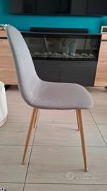 N.4 Sedie grigio chiaro