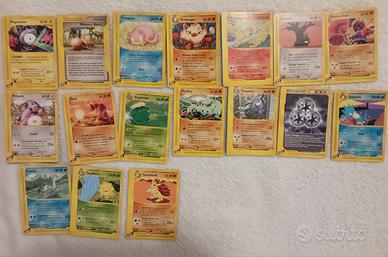 17 carte pokemon aquapolis skyridge