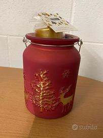 NATALE Portacandela  Porra Candela rosso