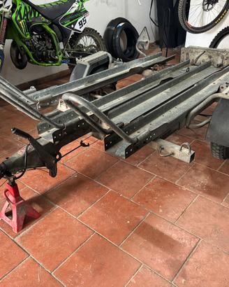 Carrello ellebi porta moto revisionato 2027