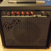 chitarra elettrica e 4 amplificatori vintage