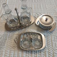 Set tavola vintage NUOVO - olio-aceto-salse-formag