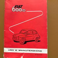 Libretti uso Fiat 600 D 1100 D 132 panda uno